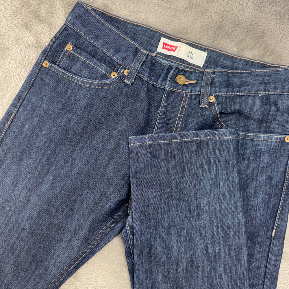 Levi's 511 Slim Fit‎ Dark Wash Jeans Women's Size 18 Reg W29 L29
